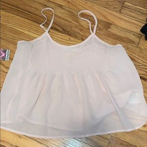 Pink spaghetti strap